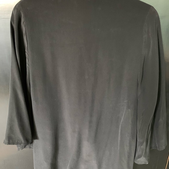 JOIE SILK RUFFLE FRONT BLOUSE - Picture 2 of 2